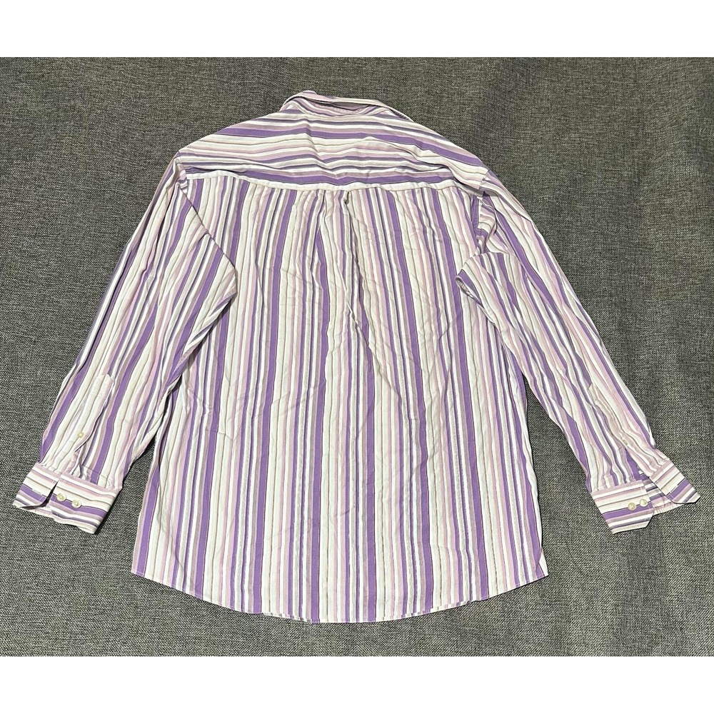 Pronto Uomo Men's L Striped Long Sleeve Shirt - Picture 6 of 6
